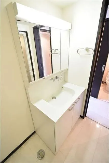 King House Shirokane - Interior - ["Mirror", "Tap", "Plumbing fixture"]