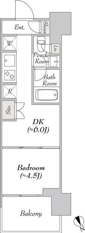 Wellis Urban Suitengumae - Floor Plan - ["Wood flooring"]