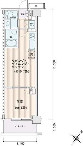 Esty Maison Toyosu Residence - Floor Plan - []
