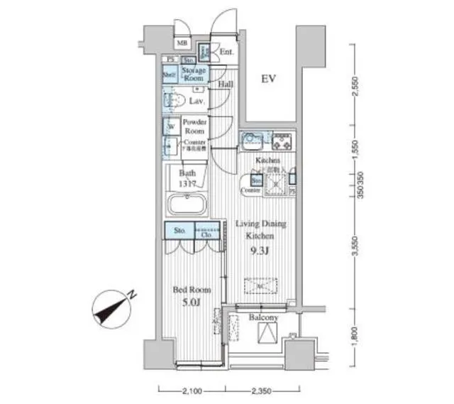 MFPR Court Akasakamitsuke - Floor Plan - ["Floor plan", "Plan", "Diagram"]