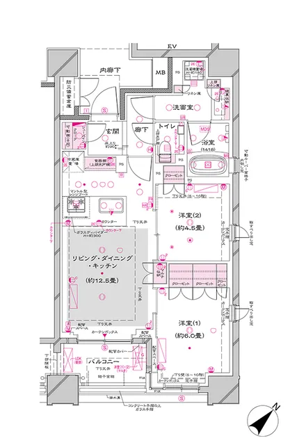 Opus Residence Ginza East - Floor Plan - ["Rectangle", "Schematic", "Map"]