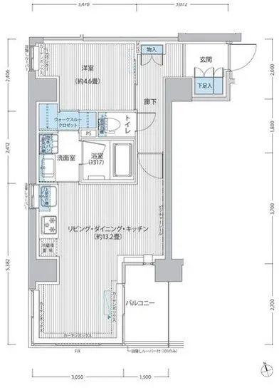 RODIA Nihonbashi Kayabacho - Floor Plan - ["Plan", "Diagram", "Floor plan"]