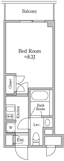 RESIDIA Itabashi - Floor Plan - ["White"]
