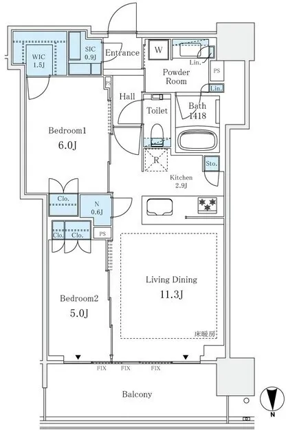 Grand City Tower Tsukishima - Floor Plan - ["Diagram", "Floor plan", "Plan"]
