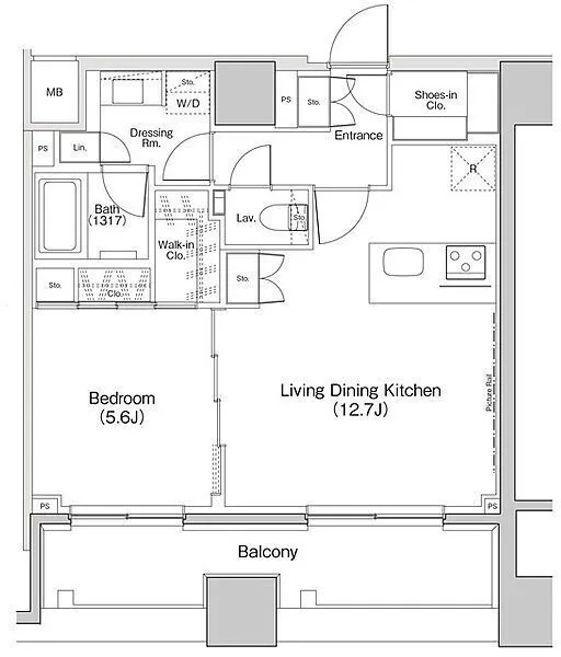 The Park Habio Ebara Nakanobu Place - Floor Plan - ["White", "Diagram", "Plan"]