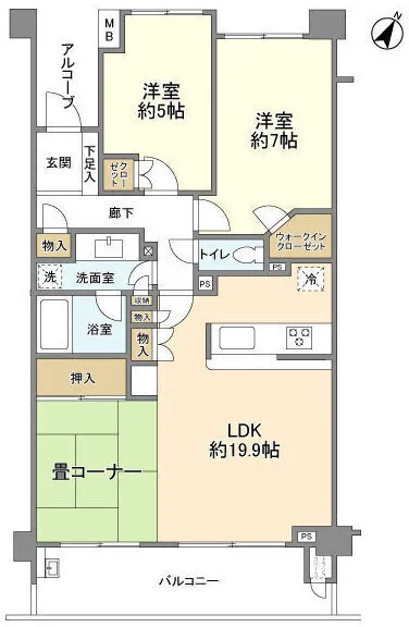 High Seresa Igusa No Mori Duo Garden - Floor Plan - ["Floor plan", "Diagram", "Plan"]