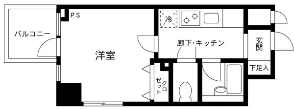 Prime Urban Iidabashi - Floor Plan - ["Plumbing fixture", "Sink", "Floor plan"]