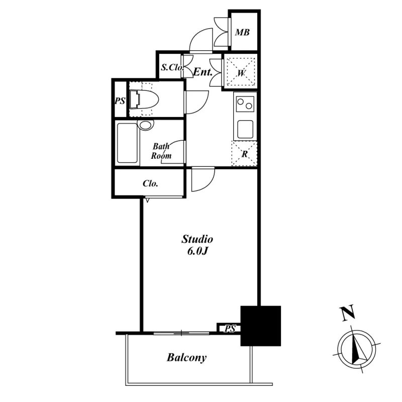 KDX Residence Kagurazakadori - Floor Plan - ["Floor plan", "Text", "Diagram"]