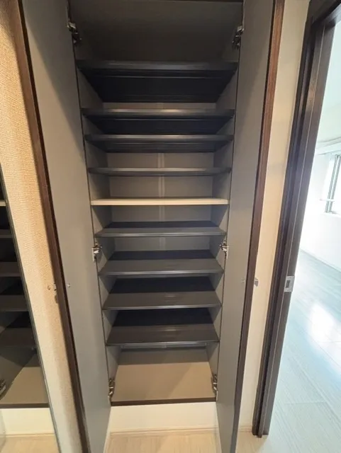 Residia Ebisu - Interior - ["Shelving", "Hardwood", "Shelf"]