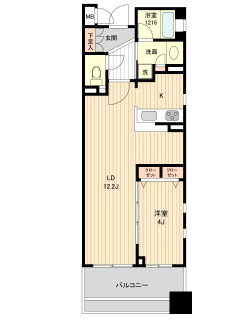 HF Ginza Residence EAST - Floor Plan - ["Rectangle", "Parallel", "Font"]