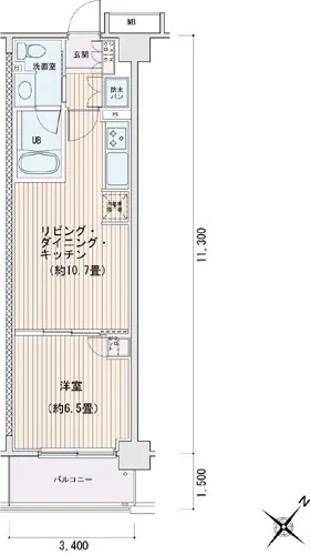 Esty Maison Toyosu Residence - Floor Plan - []