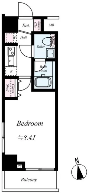 Plaire Duc Kameido Suijin Station - Floor Plan - []