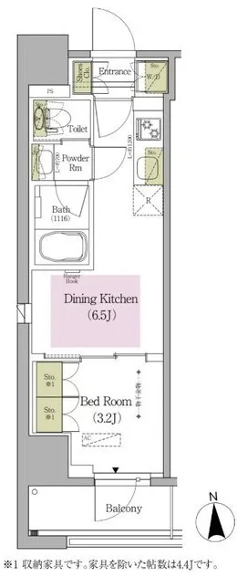 Urbanex Waseda Terrace - Floor Plan - ["Rectangle", "Font", "Parallel"]