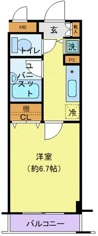 Cynthia Nihonbashi Shinkawa - Floor Plan - ["Apartment", "Home Door"]