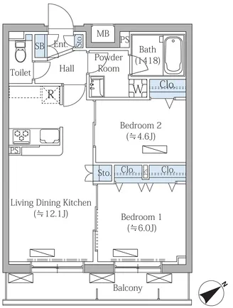 Rovine Meguro Higashiyama - Floor Plan - ["White", "Plan", "Diagram"]