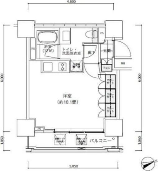 Park Cube Atagoyama Tower - Floor Plan - ["Floor plan", "Plan", "Technical drawing"]