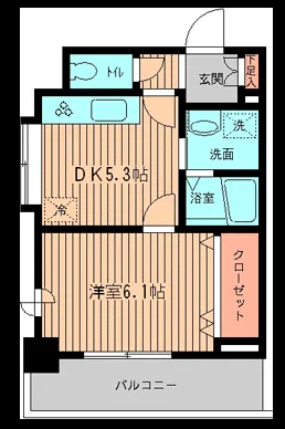 Sunrise Nakajujo - Floor Plan - ["Apartment", "Door", "Home Door"]