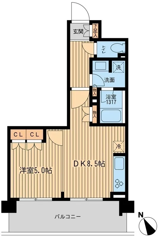 BLESS Kamiikebukuro - Floor Plan - ["Floor", "Apartment", "Wood flooring"]