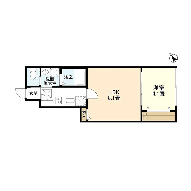 Well Square Jiyugaoka WEST - Floor Plan - ["Rectangle", "Font", "Parallel"]