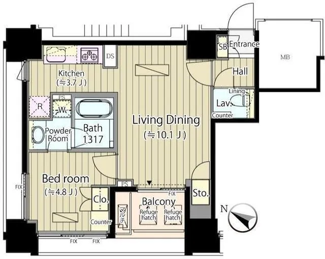 Tomigaya Springs - Floor Plan - ["Rectangle", "Font", "Parallel"]