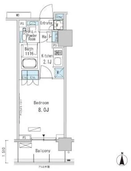 Park Axis Kamata Station Gate - Floor Plan - []