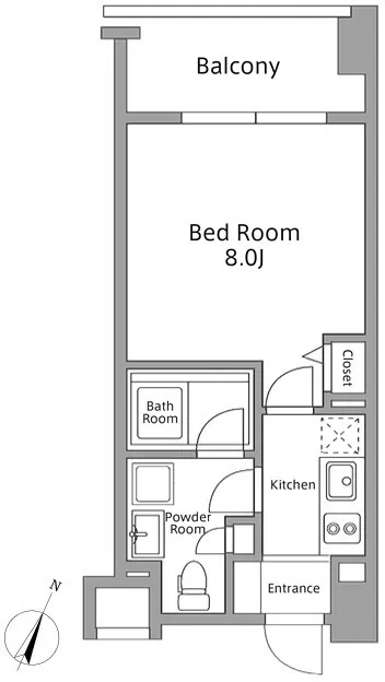 Residia Tsukiji - Floor Plan - ["White"]