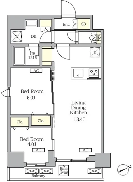 Granair Nishi-Nippori SOUTH - Floor Plan - ["Floor plan", "Diagram", "Plan"]