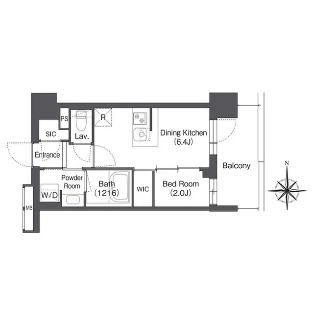 Comforia Morishita South - Floor Plan - ["Rectangle", "Schematic", "Parallel"]