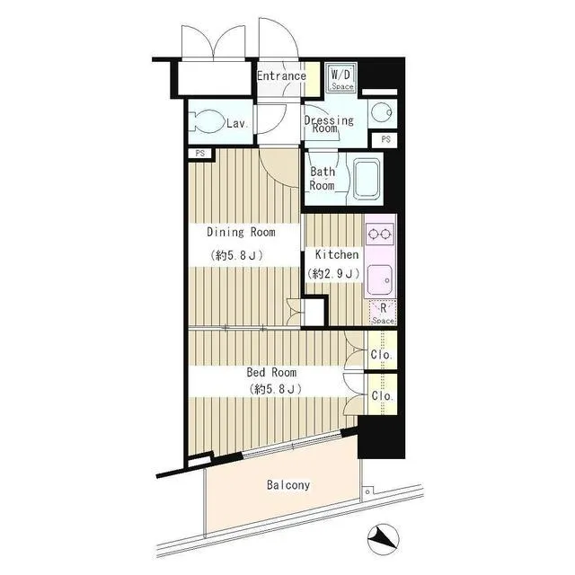 Stella Maison Myougandani - Floor Plan - ["Rectangle", "Schematic", "Parallel"]