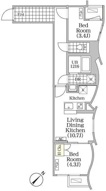 BRICK RESIDENCE Meguro Honcho - Floor Plan - ["Design"]