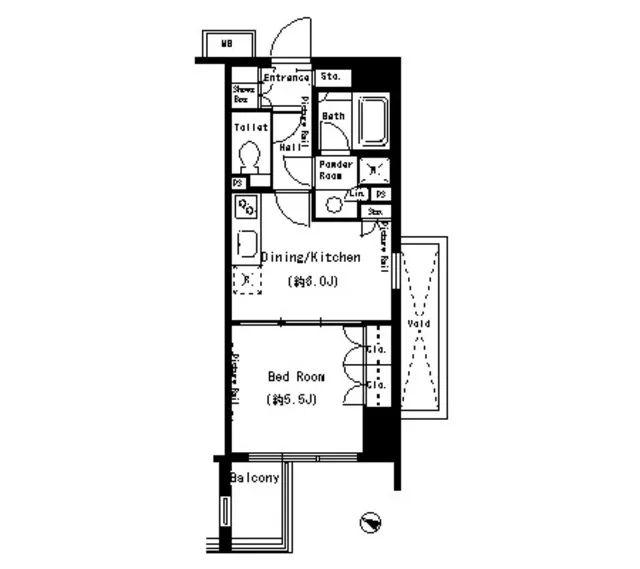 Park Axis Meguro Honcho - Floor Plan - ["Floor plan", "Diagram", "Plan"]