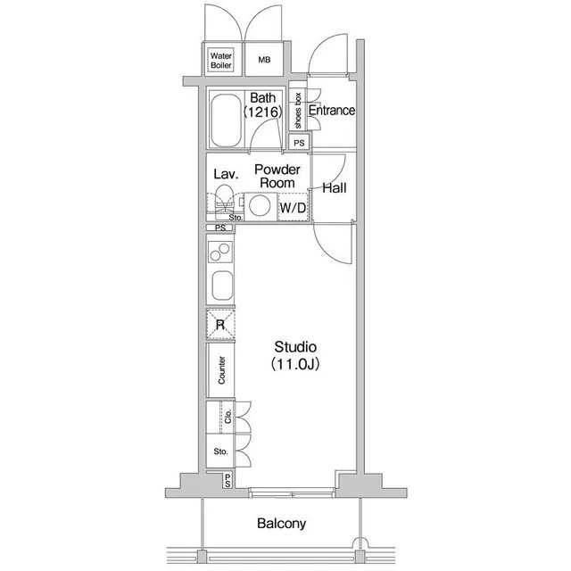 Comforia Kitasando - Floor Plan - ["Rectangle", "Schematic", "Parallel"]