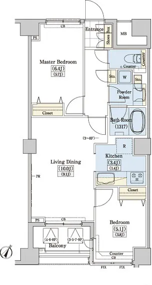Residia Tower Kamiikebukuro (Tower Building) - Floor Plan - ["Diagram", "Plan", "Floor plan"]