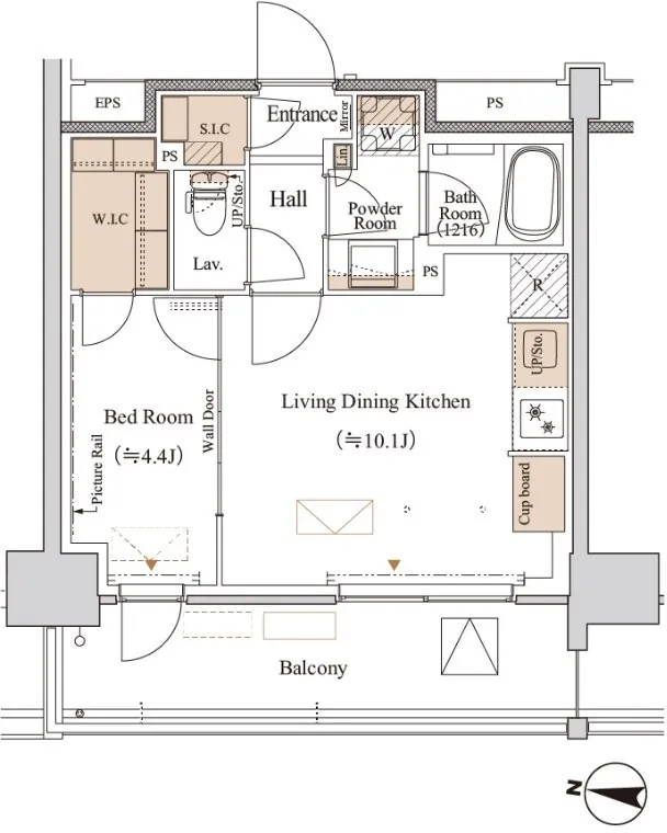 Blanchiesta Kiba - Floor Plan - ["White", "Plan", "Diagram"]