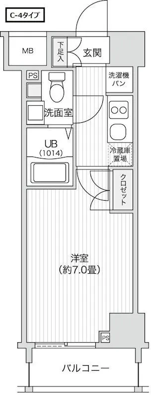 Residia Sasazuka II - Floor Plan - ["Wood flooring"]