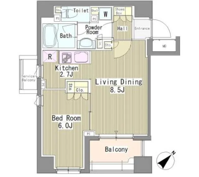 Riverte Tsukishima - Floor Plan - ["Floor plan", "Plan", "Diagram"]