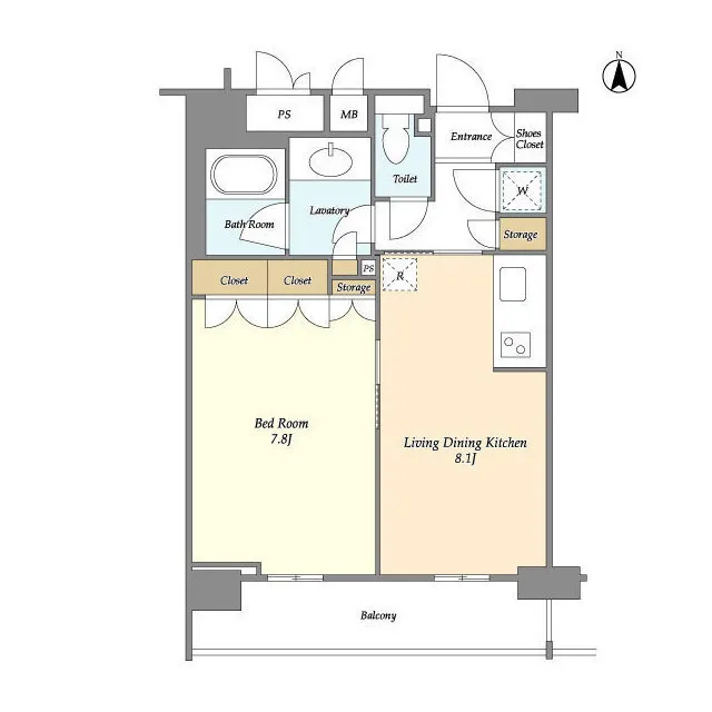 Orchid Residence Kagurazaka - Floor Plan - ["Rectangle", "Schematic", "Slope"]