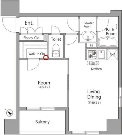 RESIDIA Ikebukuro West - Floor Plan - ["White", "Floor plan", "Diagram"]