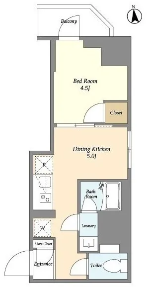 Clarity Ueno Inaricho - Floor Plan - ["White", "Diagram", "Floor plan"]