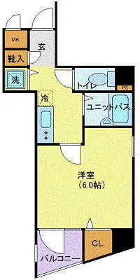 XEBEC Nakanobu - Floor Plan - ["Apartment", "Tile Flooring"]