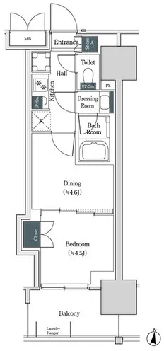 Brookside Residence Kiba - Floor Plan - []