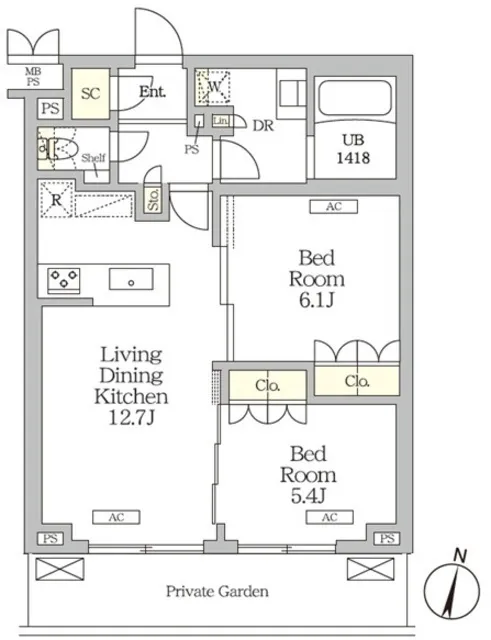 Milene Takinogawa - Floor Plan - ["White", "Diagram", "Plan"]