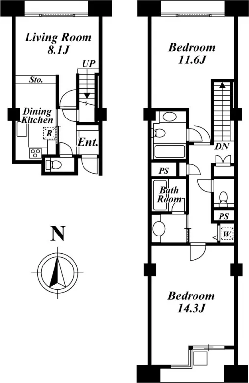 Shinagawa Prince Residence - Floor Plan - ["Schematic", "Rectangle", "Font"]
