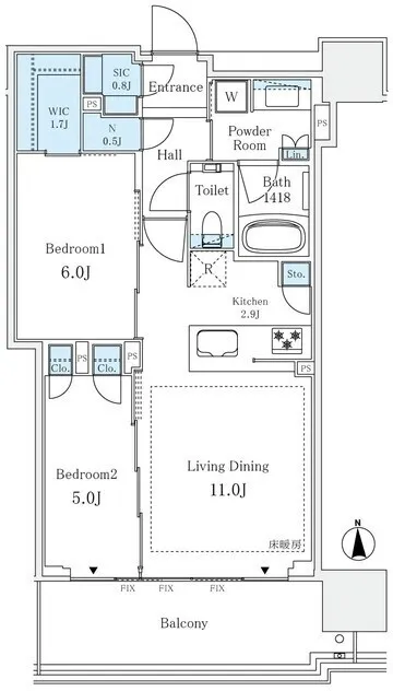 Grand City Tower Tsukishima - Floor Plan - ["Diagram", "Plan", "Floor plan"]
