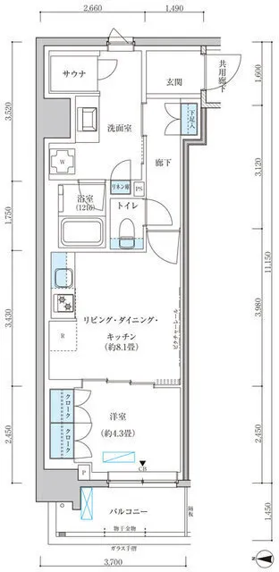 Park Axis Ikebukuro East - Floor Plan - ["White", "Diagram", "Plan"]