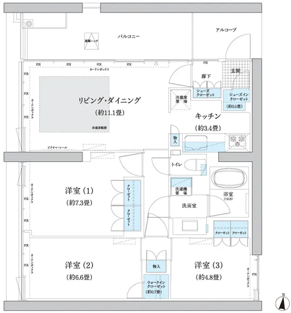 Gardenier Kinuta WEST - Floor Plan - ["White", "Diagram", "Plan"]