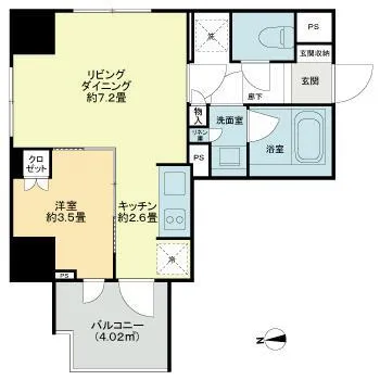 Lions Higashi-Mukojima Milles - Floor Plan - ["Rectangle", "Font", "Parallel"]
