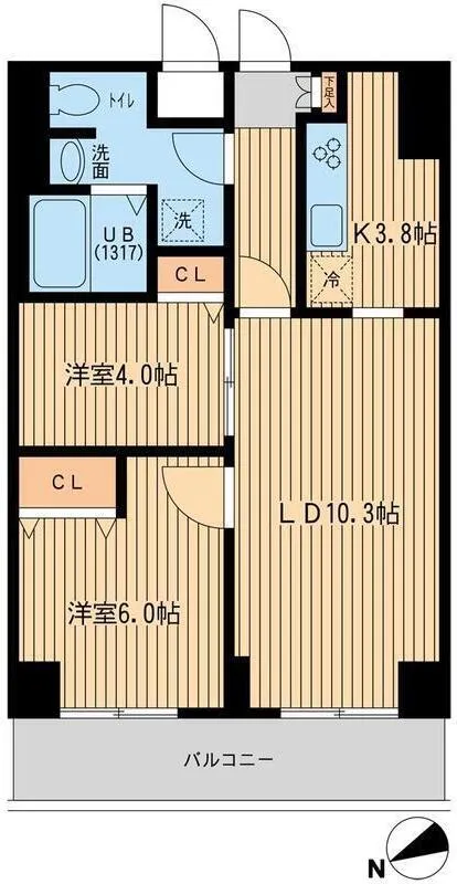 PULS Kamijujo - Floor Plan - ["Apartment", "Home Door"]