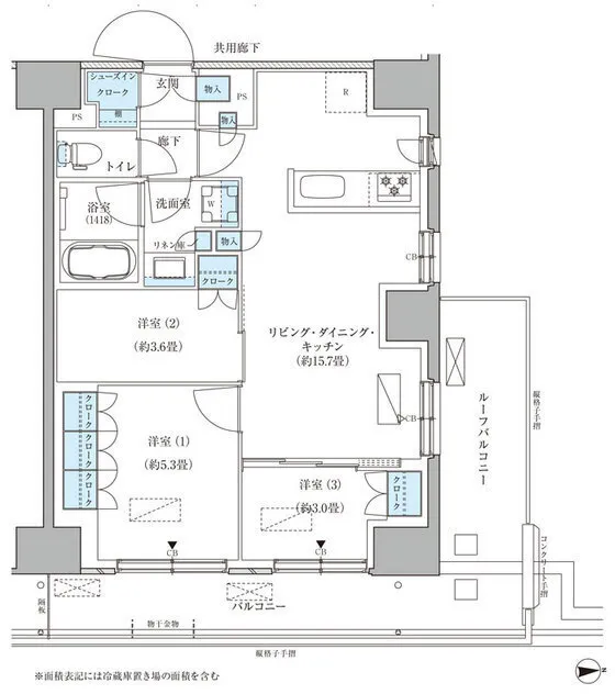 Park Axis Shinagawa Tennozu Isle - Floor Plan - ["White", "Diagram", "Plan"]
