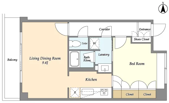 Garden Meguro Minami - Floor Plan - ["White", "Diagram", "Floor plan"]